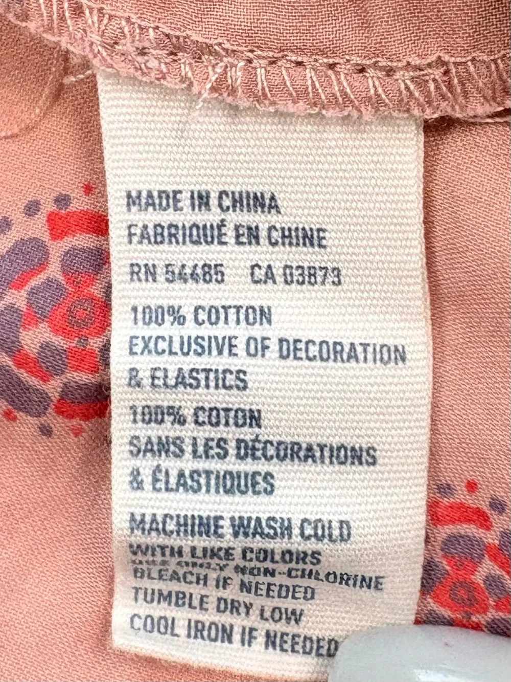 AMERICAN EAGLE Smocked Tie Back Tank Top Blouse Pink Boho Cottagecore Medium - Picture 5 of 6